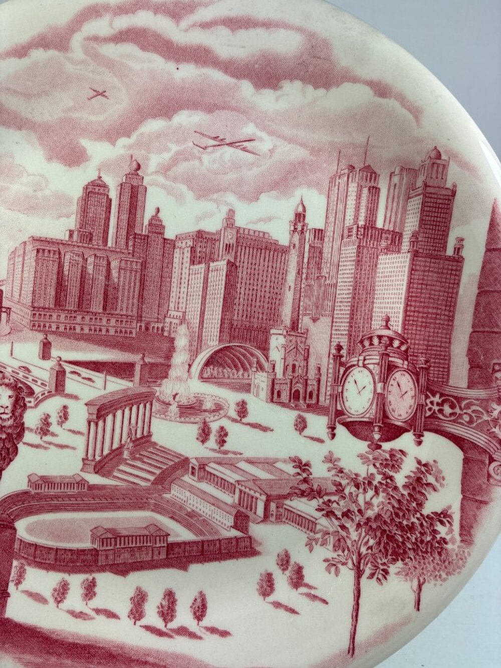 Vintage Marshall Field & Company Chicago souvenir plate by Johnson Bros. England - Picture 8 of 13